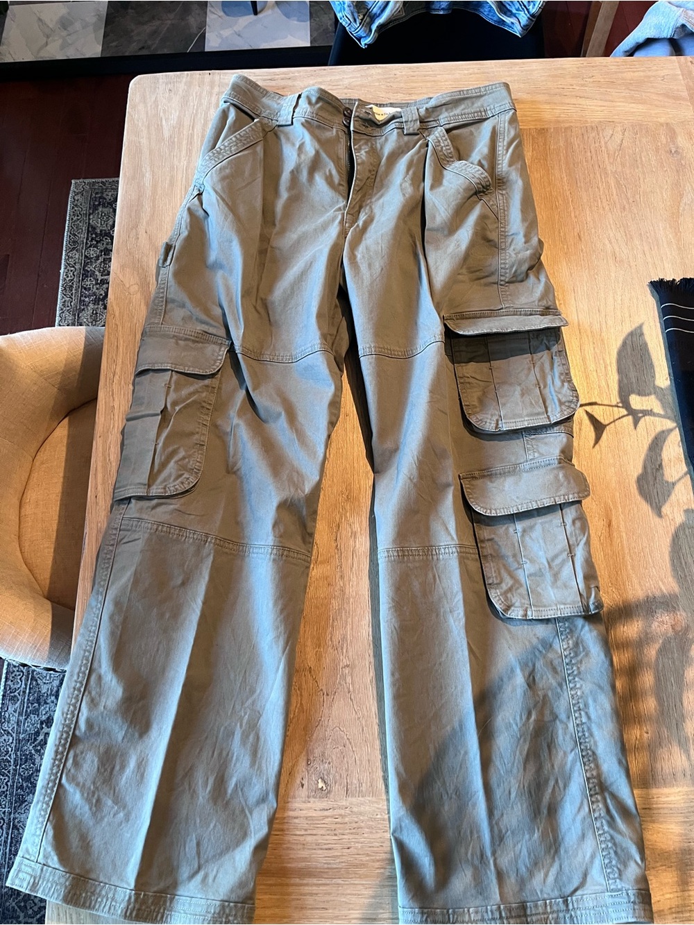 Abercrombie and Fitch Cargo Pants - Olive Green